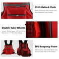 thumbnail image 4 of Buoyancy Suit, Adjustable Belt Life Jackets Reflective Stripe Safe Multi Pocket With Whistle For Fishing For Swimming, 4 of 8