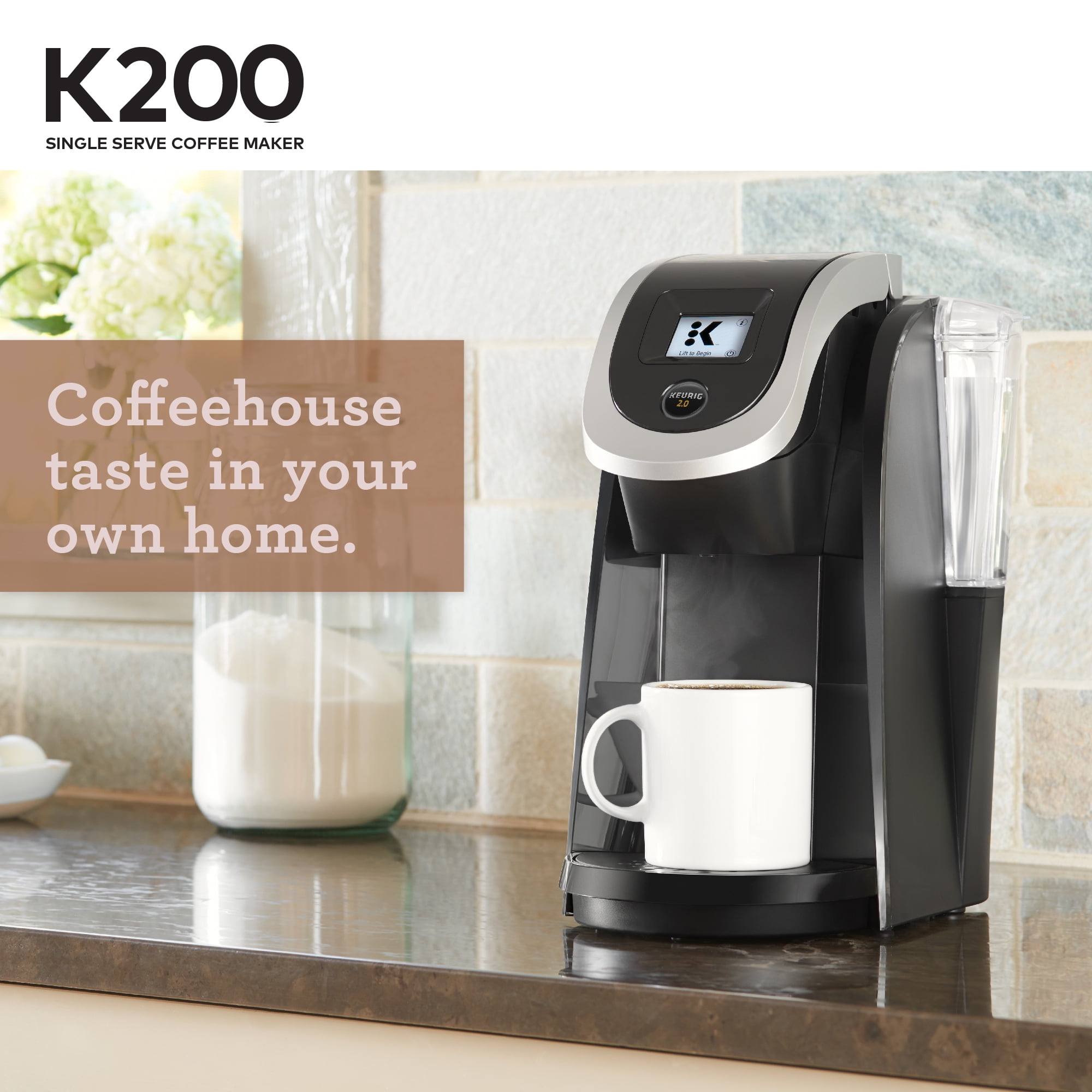 Keurig 2.0 K200 Coffee Maker Brewing System Black for sale online