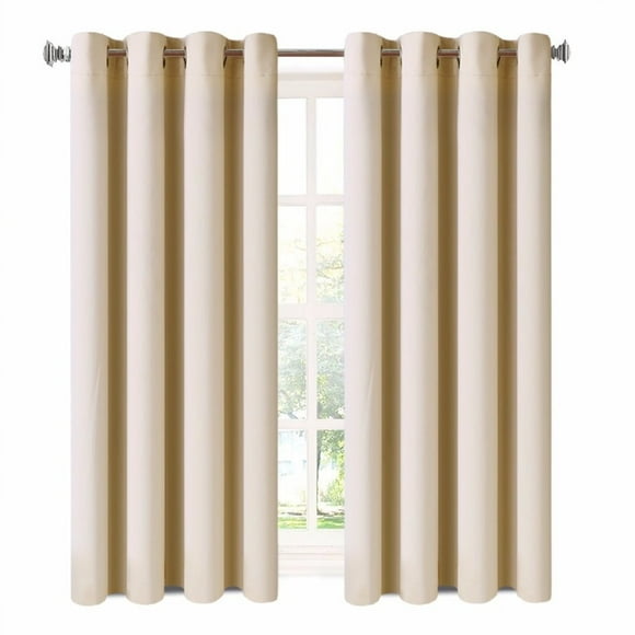 JOSSIOMI Draperies Thermiques Occultantes Premium de Haute Qualité Ivoire - 2 Panneaux