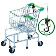 Teamson Kids Supermarket Shopping Cart Play Toy Built In Seat & Hook TK-M00002