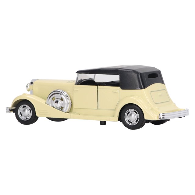 Vintage Pullback Car Toy 1:32 Modelo Clásico Puertas Abiertas De aleación