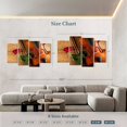 thumbnail image 3 of Elephant Stock Rose And Violin Wall Art - Horizontal Multi Panel Canvas - Hallway Wall Decor - Music Multi Panel - Brown And Red Decor - 84" x 54", 3 of 4