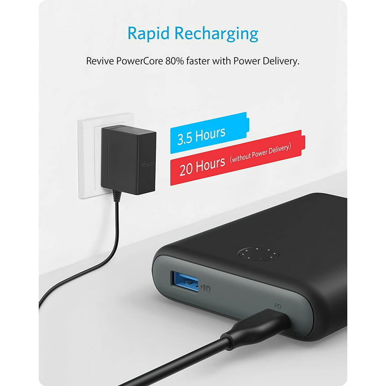 Power Delivery] Anker PowerCore 13400 Nintendo Switch The Official 13400mAh Portable Charger for Nintendo Switch, for use with iPhone X/8, USB-C MacBooks, and - Walmart.com