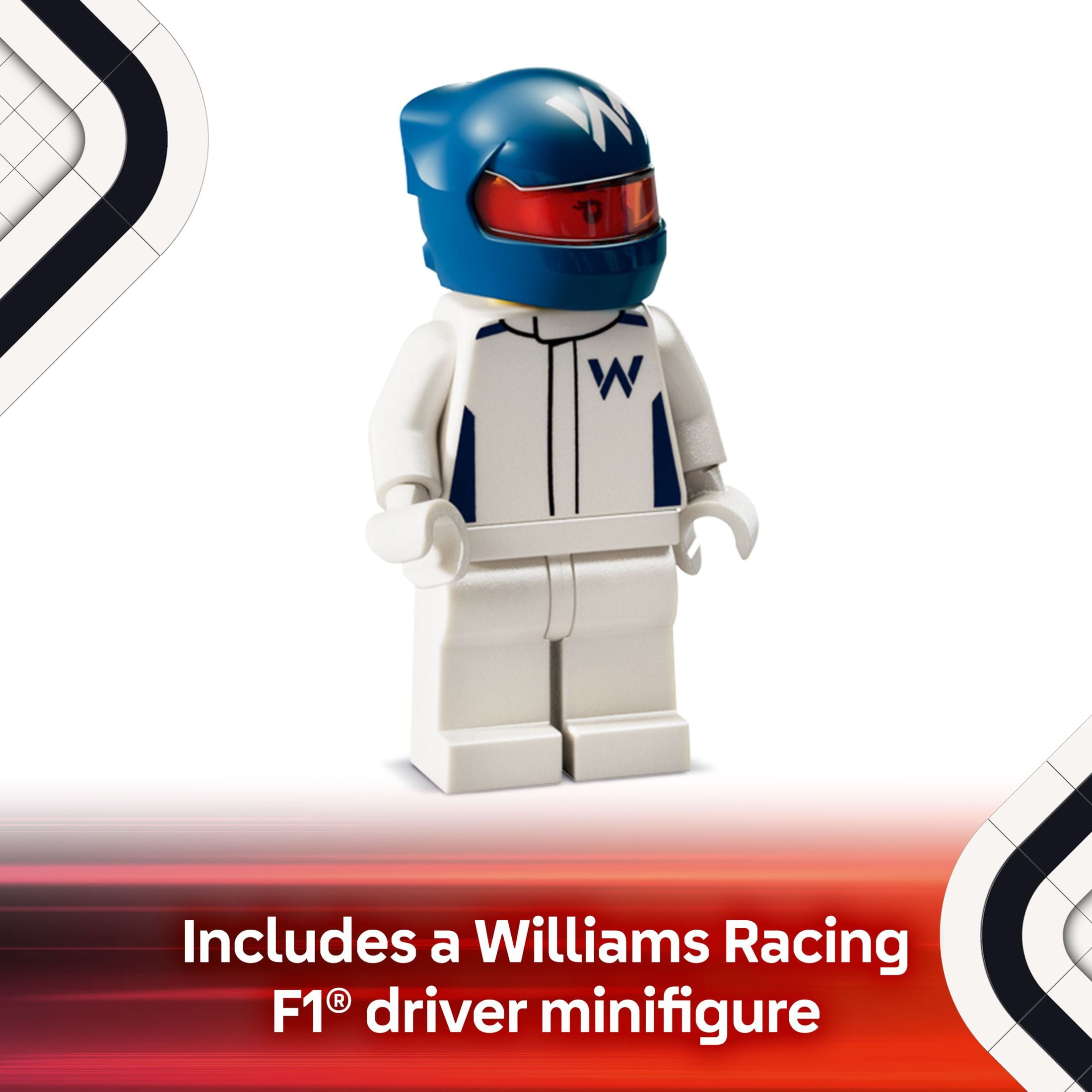 LEGO Speed Champions Williams Racing FW46 F1 Race Car Toys - Building Set For Kids, Boys & Girls, Ages 10+ - Toy Cars for F1 Fans - Gift Ideas for Birthdays - 77249