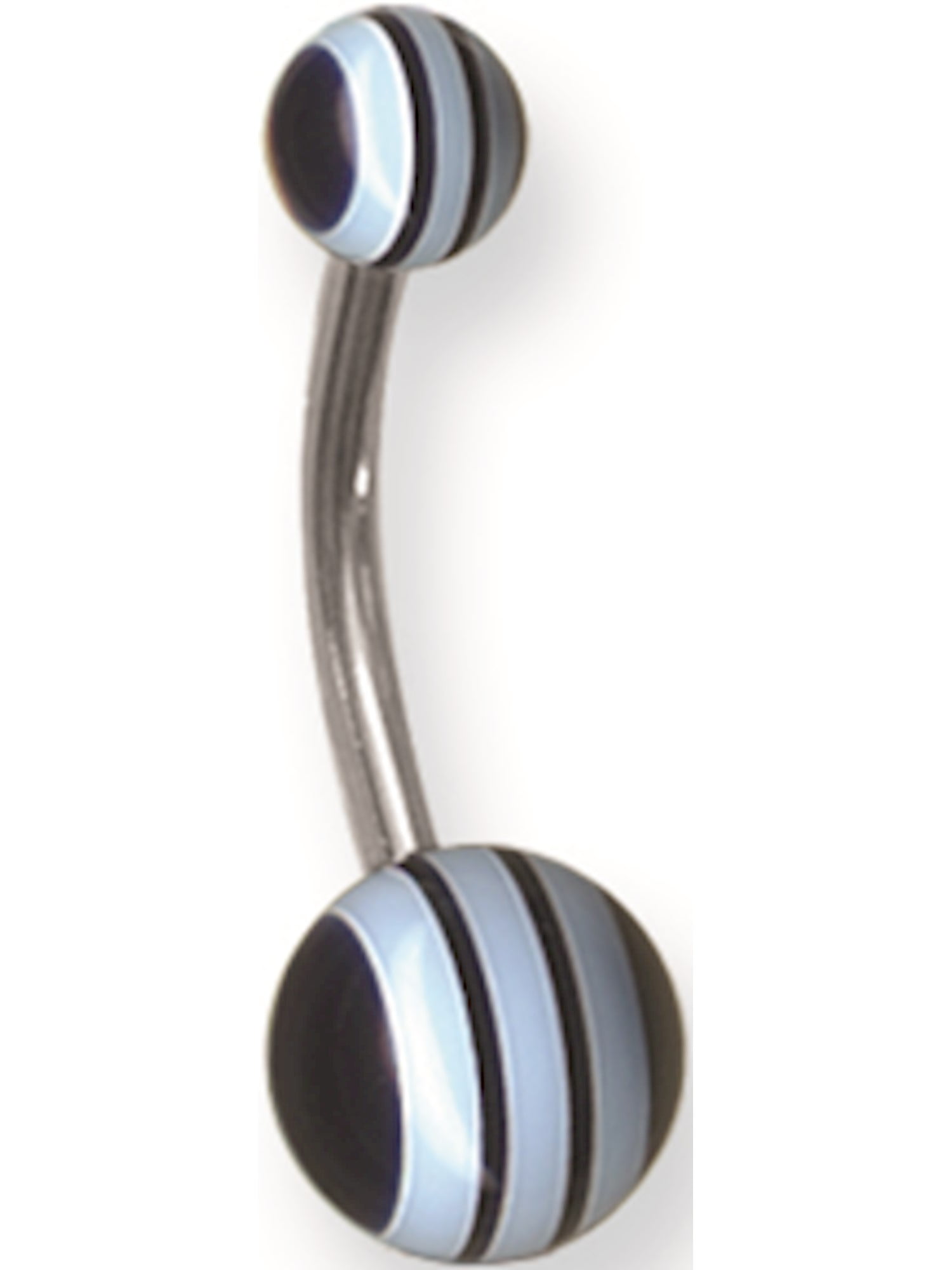 12mm 7//16 Dia w 4mm Balls Cobalt B Jewelry by Sweet Pea Solid Titanium Circ BB 14G 1.6mm