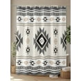 thumbnail image 4 of Fsddascl Boho Aztec Shower Curtain Set - 72" x 78" Washable Bathtub Curtain with 12 Hooks, Southwest Ethnic Geometric Farmhouse Art Waterproof Fabric Stall Shower Curtains for Bathroom/Bathtub, 4 of 6