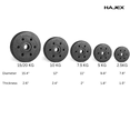 thumbnail image 2 of Standard PVC Weight Plates Sets with Barbell (1 Inch), 2 of 12