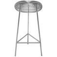 thumbnail image 2 of Meridian Furniture Tuscany Rich Silver Metal Bar Stool, 2 of 5