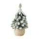 thumbnail image 1 of Mini Árbol de Cedro Nevado Flocado para Mesa, Decoración Navideña para Escritorio y Repisa., 1 of 6