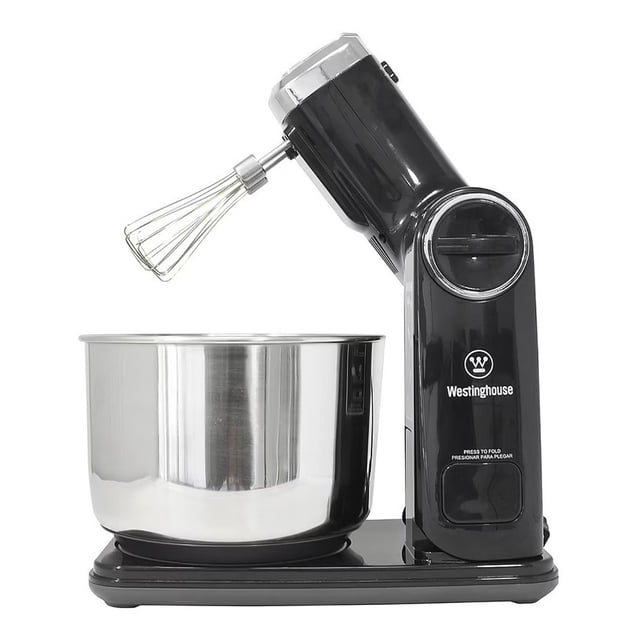 Batidora De Pedestal Westinghouse Plegable 270 W 6 Velocidades Tazón de acero inoxidable