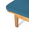 thumbnail image 5 of GDF Studio Riebe Outdoor Acacia Wood Convertible Daybed with Cushion, Teak and Dark Teal, 5 of 7