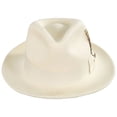thumbnail image 2 of Pachuco Crushable Wool Felt Fedora Hat - S - Cream, 2 of 7