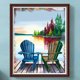 thumbnail image 1 of Cuadros Decorativos Kit de pintura por números DIY asiento mano aceite arte imagen artesanía hogar pared decoración (H1653) Wdftyju embutido en tela, 1 of 8