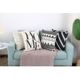 thumbnail image 3 of Set of 4 Decorative Throw Pillow Covers 18x18 Inch for Couch, Black and White/Cream Square Accent Pillows Cover Case for Cushions Sofa Bed Cushion and Living Room Farmhouse Outdoor Decoration (Black), 3 of 6