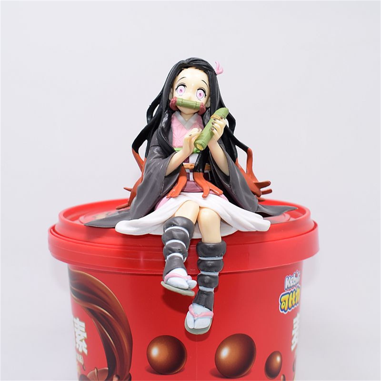 Demon Slayer Blade Q Version Onigiri Noodles Sitting Figure With Cup 