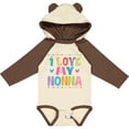 thumbnail image 3 of Inktastic I Love My Nonna Baby Clothes Girls Long Sleeve Baby Bodysuit, 3 of 5