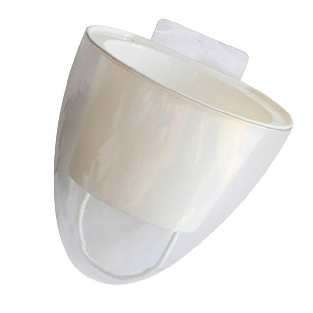 Jardinera Colgante de Pared shamjiam Blanca Simple Maceta de Riego Automático