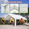 thumbnail image 5 of 20x20 FT Party Tent with 2 Storage Bags & Removable Sidewalls, Outdoor Canopy Gazebo for Carport Camping Garden Wedding BBQ Commercial, 5 of 9
