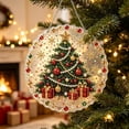 thumbnail image 3 of Christmas Tree Diamond Art Kit, Christmas Pearl Diamond Art DIY Suncatcher Ornament, 7.9 in Green, 3 of 5