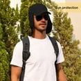 thumbnail image 2 of American Trends Mens Sun Hat with Neck Flap UV Protection Waterproof Fishing Hat Portable Safari Hat Black, 2 of 7