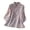 Purple, variant on Embroidered Linen Tops for Women with Buttons Floral 3/4 Sleeve Trendy Casual Summer Fall Tee Shirt Blouses (XL, Pink 02)