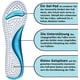 thumbnail image 2 of Plantillas para zapatos de tacón Soft Gel Plantillas 3/4 Bombas, cojín de gel Alivio para espolón del talón Plantillas para zapatos de mujer Plantillas de gel autoadhesivas universales grandes Adepaton LL-2450, 2 of 6