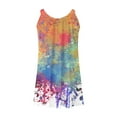 thumbnail image 6 of New trending & for spring GaThRRgYP Rooftop Party Short Sleeve Crew Neck Dress-Sunset Chic,Women's Round Neck Sleeveless Gradient Tie Dyed Beach Dress, 6 of 6