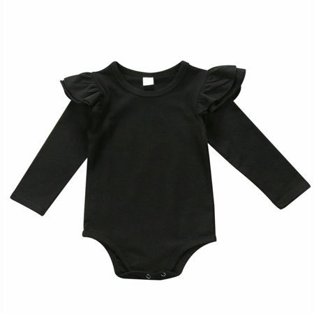 

Newborn Baby Girls Long Sleeve Bodysuit Romper Jumpsuit Outfits Clothes 0-6M