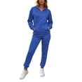 thumbnail image 3 of Jsaierl Sweatsuit Sets for Women 2 Piece Long Sleeve Full Zip Sweatshirts and Jogger Pants Fall Activewear Lounge Sets Workout Sets Matching Tracksuit, 3 of 10