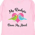 thumbnail image 4 of Inktastic Budgie Parakeet Budgerigar Pet Girls Long Sleeve Toddler T-Shirt, 4 of 5
