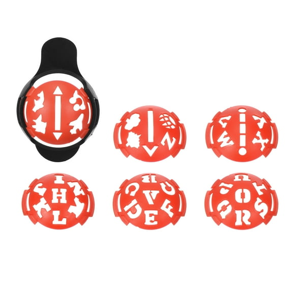 Uxcell Golf Line Marker, Golf Drawing Stencils Marker Tool for Golfer, Red