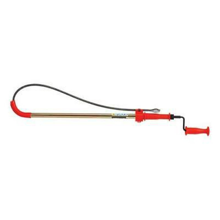 DrainX Toilet Auger Bulbhead Drain Snake With Drill, 53 OFF