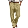 thumbnail image 2 of YSUEJPF Slacks for Men Pleated Baggy Dressy Casual Golf Pants Comfortable Soft Suit Pants with Pockets, 2 of 6