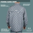 thumbnail image 3 of Realtree Men's Long Sleeve Button Down Fishing Guide Shirt, Gargoyle Gray Tuna, Size Extra Large, 3 of 7