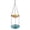 Purple, variant on Hanging Bird Bath with Solar Fountain, 9.25" Double Layer Outdoor Birdbath Fountain, 27.6” Adjustable Height, Hummingbird Birdbath Fountain for Patio, Yard, Garden Decoration