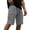 Gray, variant on CCRFTGI Men's Casual Cargo Shorts Drawstring Elastic Waist Shorts Summer Work Shorts with Pockets Khaki L