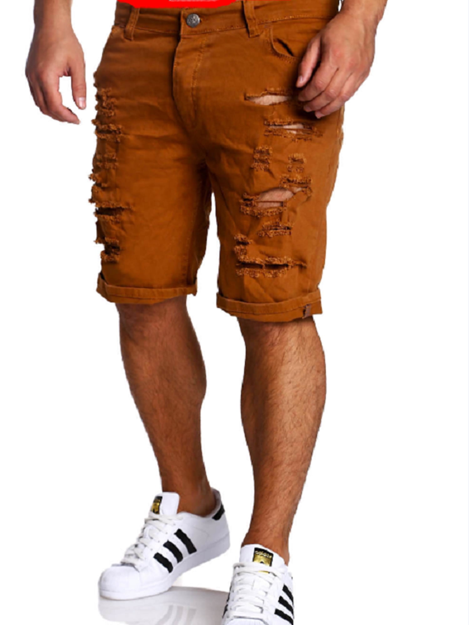 Ripped Jeans Biker Denim Shorts Casual 