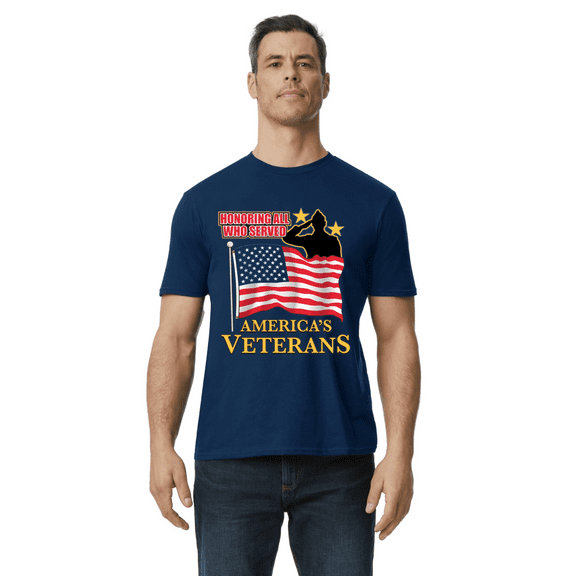 Patriotic American Flag USA Support Veterans Day T-shirt Mens Graphic Tees Short Sleeve Tee