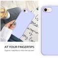 thumbnail image 3 of iPhone SE 2020 Case,iPhone 8 Case,iPhone 7 Cases,Liquid Silicone Soft Gel Rubber Slim Mobile Phone Cover with Microfiber Cloth Lining Cushion Shockproof Full Protective Case for iPhone 7/8/SE 2,Purple, 3 of 8