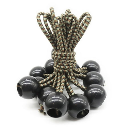 

Elastic Ball Tensioner Rope Tent Bungee Rope 10Pcs Elastic Ball Bungee Cord Rope Small Luggage Fixed Cord