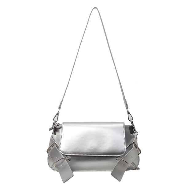 Bolso Hombro Kuymtek Punk Con Solapa para Mujer Correa Ajustable
