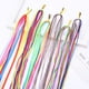 thumbnail image 4 of Xiao Hua 100 unidades de cintas de colores para trenzas, cintas para el pelo con degradado, lazos para el pelo, accesorios para el cabello, C13, 4 of 5