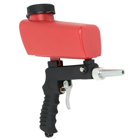 Pneumatic Sandblasting Gun Portable Sandblaster Gun with Hopper for Remove Rust Paint (Best Way To Remove Surface Rust From A Gun)
