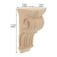 thumbnail image 3 of Apliques de madera tallada, esquina de madera, Onlay, columna romana decorativa, ménsula de esquina de pared, 3 of 5