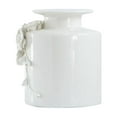 thumbnail image 3 of A and B Home A&B Home Seaford 9-inch Gloss White Floral Pot Vase, 3 of 6