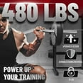 thumbnail image 3 of YES4ALL 480lbs EZ Curl Bar, 47 Inches Curling Barbell, 1 Inch Weight Lifting Bars for Bicep Tricep, 2 Star Collars, 3 of 5
