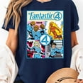 thumbnail image 2 of The Fantastic Four: First Steps Retro Comic Cover T-Shirt, Men's And Women's Graphic Tee 100% Cotton by TBun, Full Sizes S-5XL, 2 of 5