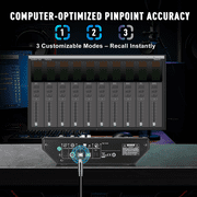 Digital Mixer 8 Channel Compact Audio Mixing Console with 16 DSP Effects, Professional 6-Band EQ DJ Music Sound Mixer with 2.0 USB Port, Bluetooth & PC Debugging for Recording Live Performance