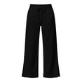 thumbnail image 5 of Guluxicc Athletic Pants for Women Drawstring Elastic Waist Straight Leg Trousers for Gym Workout Everyday Fall Winter, 5 of 5