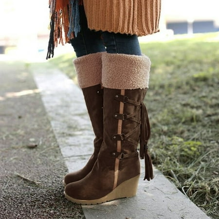 

Boots For Women Shoes Snow Boots Long Booties Cotton Knee-Hign Boots